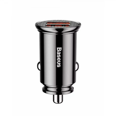 Автомобильное зарядное устройство Baseus 2USB 30W черное - фото 3
