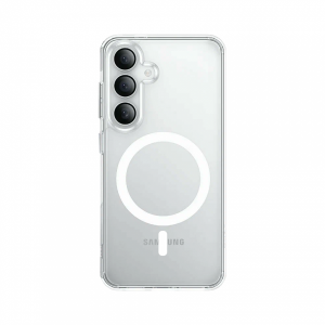 Противоударная накладка Cabal Premium Clear Case c MagSafe для Samsung Galaxy S24 FE прозрачная