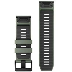 Оригинальный силиконовый ремешок для Garmin Fenix 8 51mm Quickfit 26 mm (Willow/Graphite) (010-13393-04)