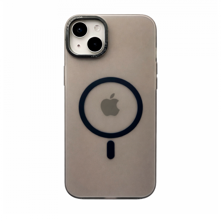 Пластиковая накладка WIWU Ultra Thin Frosted MagSafe совместимая с iPhone 14 Plus прозрачный черная