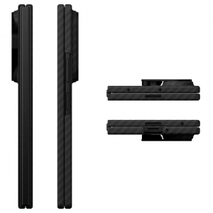 Кевларовая накладка Aulumu Aramid Fiber Case совместимая с Samsung Z Fold8 Ultra черная