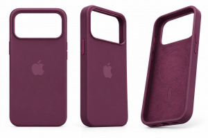 Накладка Silicone Case с MagSafe совместимая с iPhone 18 Pro Max/17 Pro Max бургундий LB