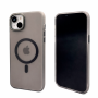 Пластиковая накладка WIWU Ultra Thin Frosted MagSafe совместимая с iPhone 14 Plus прозрачный черная