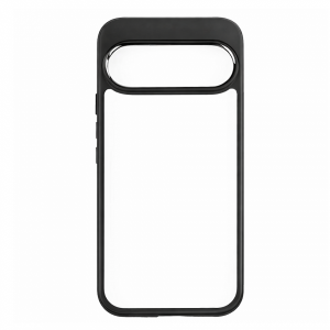 Противоударная накладка Verraton совместимая с Google Pixel 10 Pro XL  прозрачная с черными бортами