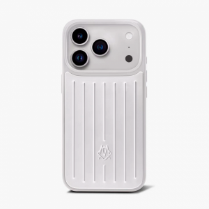 Противоударная накладка Rimowa совместимая с 17 Pro Max серебро