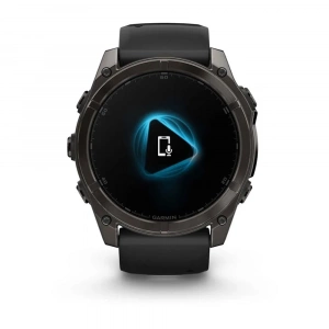 Умные часы Garmin Fenix 8 51 mm AMOLED Sapphire Carbon Gray DLC черный силикон (010-02905-20) (Тайвань)