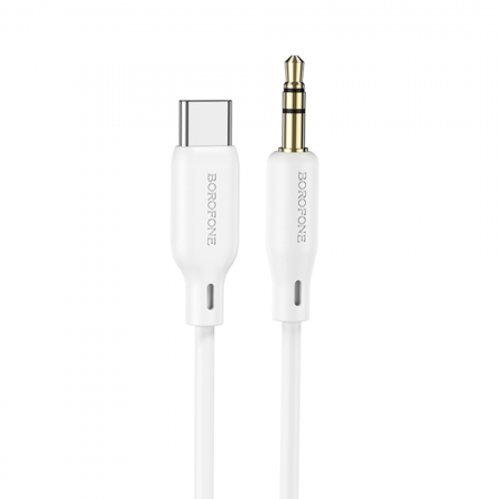 Кабель Borofone Type-C/3.5mm 1м белый