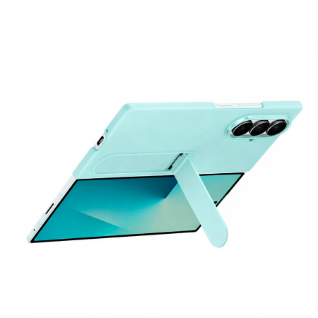 Силиконовая накладка Silicon Case + пленка совместимая с Samsung Z Fold7 мятная (оригинал) - фото 3