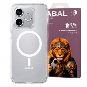 Противоударная накладка Cabal Premium Clear Case c MagSafe для Honor 600 Lite прозрачная
