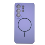 Накладка Silicone Case c MagSafe совместимая с Samsung S26 Ultra (SC) лавандовая LB