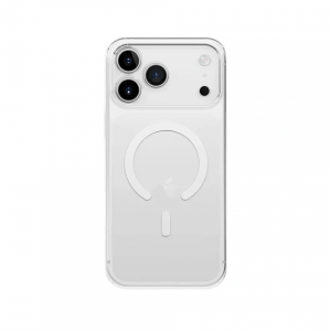 Пластиковая накладка HOLLITER с MagSafe совместимая с iPhone 18 Pro/17 Pro прозрачная 
