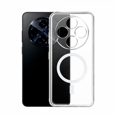 Противоударная накладка Cabal Premium Clear Case c MagSafe совместимая с Ксиаоми ПОКО C75/14С прозрачная