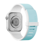 Ремешок UNIQ Revix IV совместимый с Apple Watch (42/41/40 mm) силикон с магнитными звеньями голубой/белый