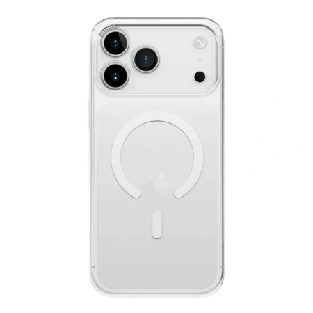 Пластиковая накладка VERRATON с MagSafe совместимая с iphone 17 Pro Max прозрачная 