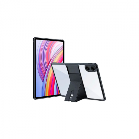 Противоударный чехол Xundd совместимый с Redmi Pad Pro прозрачный с черными бортами