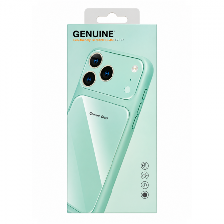 Пластиковая накладка Genuine совместимая с iPhone 18 Pro Max/17 Pro Max зеленая - фото 4