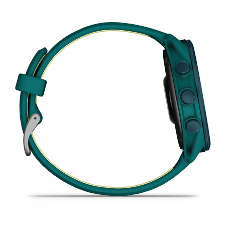 Умные часы  Garmin Forerunner 170 Music 43mm Amoled зеленый с зеленым силиконовым ремешком (010-03920-54) Тайвань - фото 5