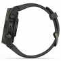 Умные Часы Garmin Fenix 8 43 mm Amoled Sapphire GPS Watch серый титан с силиконовым черным ремешком (Carbon DLC titanium silicone band) (010-02903-28)