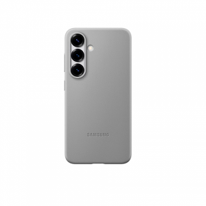 Кожаная накладка Kindsuit Case совместимая с Samsung S25/S24 серая (оригинал)