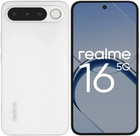 Realme 16  RMX5171 5G 8/256Gb Белый NFC (Dimensity 6400 Turbo) EAC