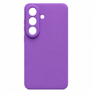 Накладка Silicone Case совместимая с Samsung S 26 Plus (SC) фиолетовая