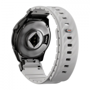 Силиконовый ремешок UNIQ Fluo для Garmin 22 mm (Mist Grey) серый