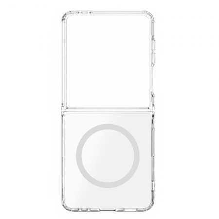 Противоударная накладка Cabal Premium Clear Case c MagSafe для Samsung Galaxy Flip 8 прозрачная - фото 3
