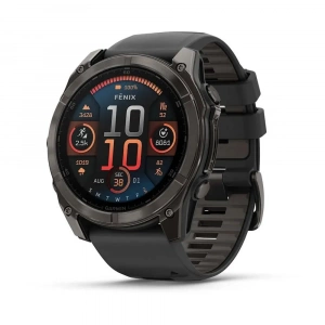 Умные часы Garmin Fenix 8 51 mm AMOLED Sapphire Carbon Gray DLC черный силикон (010-02905-20) (Тайвань)