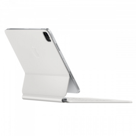 Чехол-клавиатура Apple Magic Keyboard Touchpad (MDFV4) совместимая с iPad Air 11" (2024-2025) (русская гравировка) White (белая) - фото 3