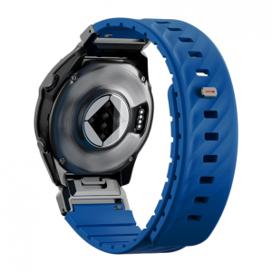 Силиконовый ремешок UNIQ Fluo для Garmin 22 mm (Ocean Blue) голубой
