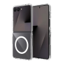 Пластиковая накладка Keephone X-Crystal с MagSafe совместимая с Samsung Galaxy Z Flip8 прозрачная 