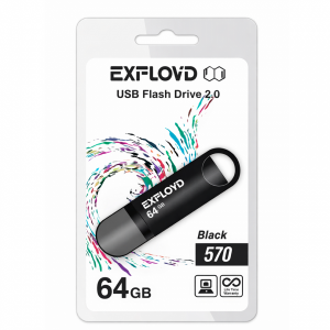Флеш-накопитель Exployd 570 USB 2.0 64Gb 