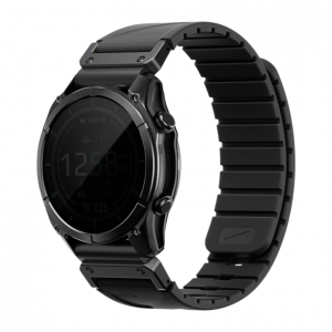 Силиконовый ремешок UNIQ Fluo для Garmin 26 mm (Midnight Black) черный