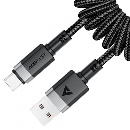 Кабель AceFast USB/Type-C C14-04 3A 1.2м черный - фото 2