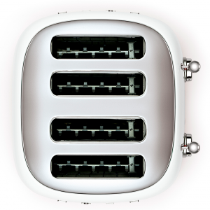 Тостер SMEG TSF03WHEU, 4 ломтика, цвет белый