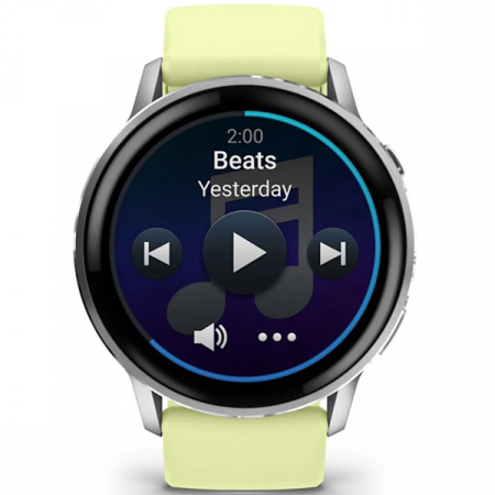 Умные часы Garmin Venu 4 45mm Silver Bezel With Citron Silicone Band (серебро/силиконовый ремешок лимонный) (010-03014-42) - фото 2