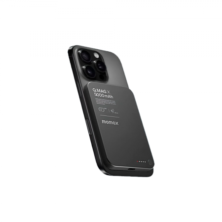 Внешний аккумулятор с кабелем Momax F.Pass+ с MagSafe 5000 mAh черный