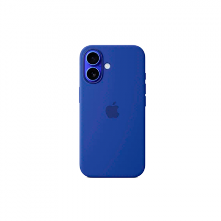 Накладка Silicone Case с MagSafe совместимая с iPhone 16 ультрамарин LB - фото 2