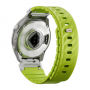 Силиконовый ремешок UNIQ Fluo для Garmin 22 mm (Dark-Lime) желто-зеленый