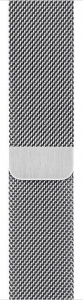 Ремешок миланская петля Milanese loop для Apple Watch - 42/44/45/46/49 мм, серебристый