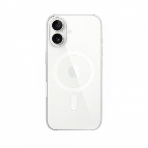 Пластиковая накладка Clear Case с MagSafe совместимая с iPhone 17 прозрачная LB