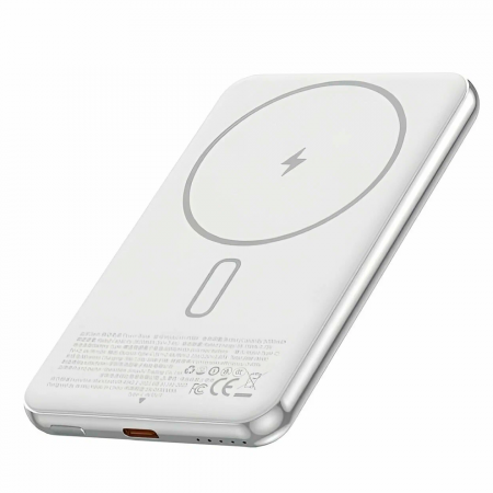 Внешний аккумулятор Wiwu Silver Seraph с MagSafe 5000mAh 20W серебро ССС - фото 3