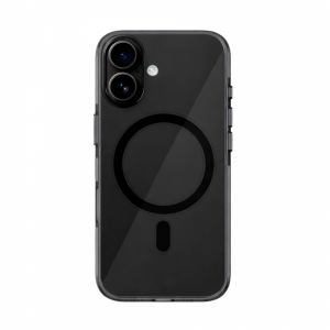 Пластиковая накладка Kzdoo IceGuard с MagSafe совместимая с iPhone 16 затемненная