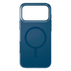 Пластиковая накладка Uniq Clario с Magsafe совместимая с 17 Pro Max синяя