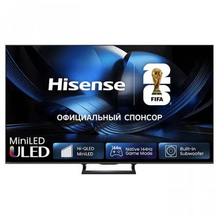 Телевизор Hisense 65" 65U7S 4K UltraHD, 3840x2160, Mini LED, 144 Гц, VIDAA OS ЕАС (гарантия Hisense)