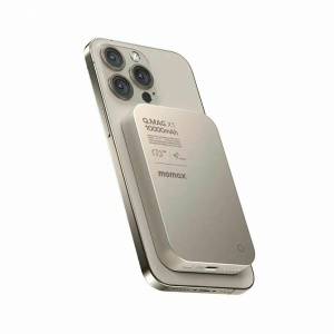 Внешний аккумулятор Momax Q. Mag X1 с MagSafe 10000 mAh титан ССС