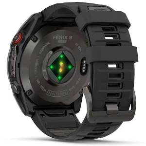Умные часы Garmin Fenix 8 Pro 47mm Amoled Sapphire DLC Titanium with Black/Pebble Gray Silicone Band (010-03198-00)