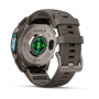 Умные часы Garmin Fenix 9 51mm AMOLED Sapphire Titanium with Pebble Gray Silicone Band (010-04763-05)