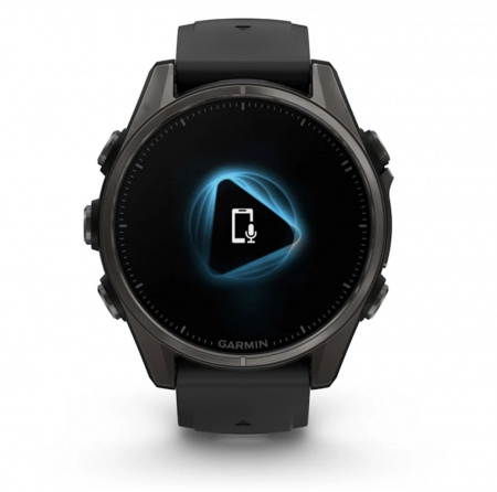 Умные часы Garmin Fenix 8 43mm AMOLED Sapphire Carbon Gray DLC titanium with black Peddle gray (серый карбон серый-черный ремешок) (010-02903-20) - фото 5