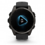 Умные часы Garmin Fenix 8 43mm AMOLED Sapphire Carbon Gray DLC titanium with black Peddle gray (серый карбон серый-черный ремешок) (010-02903-20)